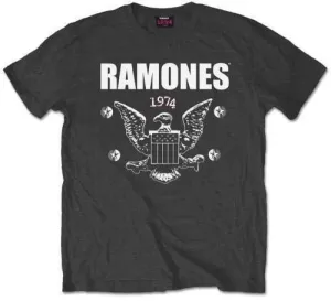 Ramones Camiseta de manga corta 1974 Eagle Charcoal Grey XL