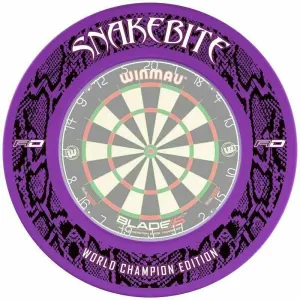 Red Dragon Snakebite World Champion 2020 Dartboard Surround - Purple Accesorios para dardos