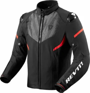 Rev'it! Hyperspeed 2 H2O Black/Neon Red S Chaqueta textil