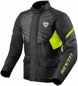 Rev'it! Jacket Duke H2O Black/Neon Yellow L Chaqueta textil
