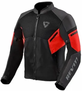 Rev'it! Jacket GT-R Air 3 Black/Neon Red 3XL Chaqueta textil