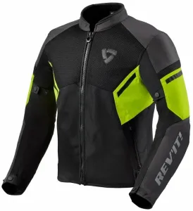 Rev'it! Jacket GT-R Air 3 Black/Neon Yellow 3XL Chaqueta textil