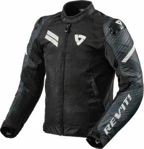 Rev'it! Jacket Apex Air H2O Black/White 2XL Chaqueta textil