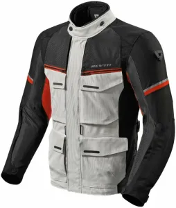 Rev'it! Outback 3 Silver/Red 3XL Chaqueta textil