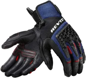 Rev'it! Gloves Sand 4 Black/Blue 2XL Guantes de moto