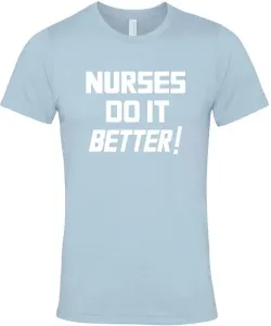 Robert Plant Camiseta de manga corta Nurses Do It Better Unisex Azul 2XL