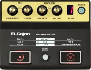 Roland El Cajon Mic Processor Módulo de sonido de batería electrónica