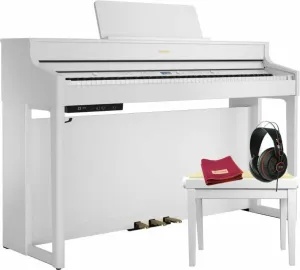Roland HP 702 Polished White SET White Piano digital