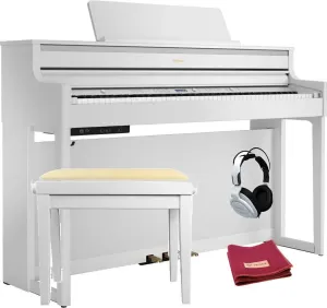 Roland HP 704 SET Matte White Piano digital