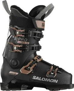 Salomon S/Pro Alpha 90 W Black/Pink Gold Metallic/Silver 23/23,5 Botas de esquí alpino