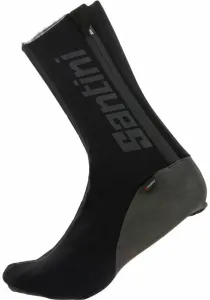 Santini Fiord Shoe Covers Nero M/L Cubrezapatillas de ciclismo