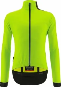 Santini Vega Multi Jacket with Hood Verde Fluo L Chaqueta de ciclismo, chaleco