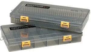 Savage Gear Flat Lure Box Smoke Kit Caja de aparejos, caja de pesca