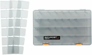Savage Gear Lurebox 6B Smoke Caja de aparejos, caja de pesca
