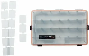 Savage Gear WP Lurebox 5B Smoke Caja de aparejos, caja de pesca