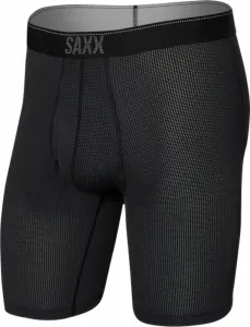 SAXX Quest Long Leg Boxer Brief Black II L Ropa interior deportiva