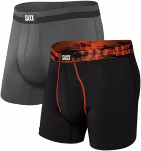 SAXX Sport Mesh 2-Pack Boxer Brief Black Digi Dna/Graphite L Ropa interior deportiva
