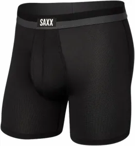 SAXX Sport Mesh Boxer Brief Black L Ropa interior deportiva