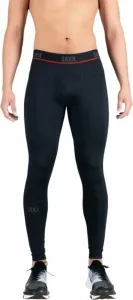 SAXX Kinetic Long Tights Black M Pantalones/leggings para correr