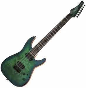 Schecter C-7 Pro Aqua Burst Guitarra eléctrica de 7 cuerdas