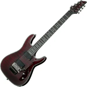Schecter Hellraiser C-7 FR Black Cherry Guitarra eléctrica de 7 cuerdas