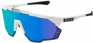SCICON Aeroshade Kunken White Gloss/SCNPP Multimirror Blue/Clear Gafas de ciclismo