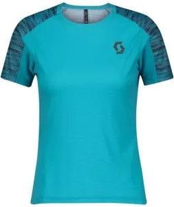 Scott Shirt Trail Run Breeze Blue/Dark Purple L Camiseta de running de manga corta