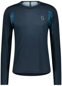 Scott Shirt Trail Run Midnight Blue/Atlantic Blue S Camiseta para correr de manga larga