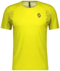 Scott Shirt Trail Run Sulphur Yellow/Smoked Green L Camiseta para correr de manga corta