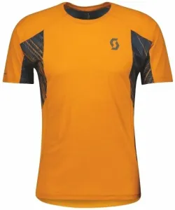 Scott Trail Run SS Mens Shirt Copper Orange/Midnight Blue S Camiseta para correr de manga corta