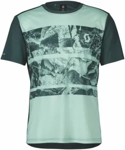 Scott Trail Flow S/SL Men's Shirt Green/Aruba Green 2XL Camiseta