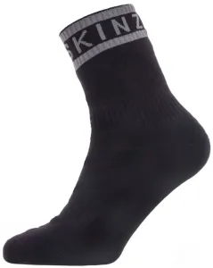 Sealskinz Waterproof Warm Weather Ankle Length Sock With Hydrostop Black/Grey L Calcetines de ciclismo