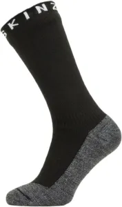 Sealskinz Waterproof Warm Weather Soft Touch Mid Length Sock Black/Grey Marl/White M Calcetines de ciclismo
