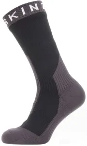 Sealskinz Waterproof Extreme Cold Weather Mid Length Sock Black/Grey/White XL Calcetines de ciclismo
