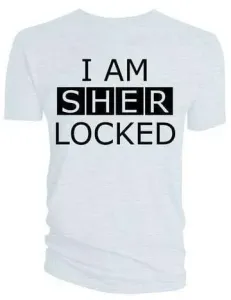 Sherlock Camiseta de manga corta I am ed Blanco L