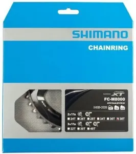 Shimano Y1RL98090 Plato de cadena 96 BCD-Asymmetric 38T