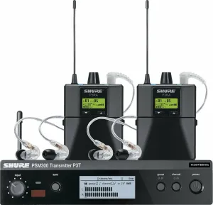 Shure P3TERA215TWP PSM 300 TWINPACK PRO K3E: 606-630 MHz Monitoreo Inalámbrico In Ear