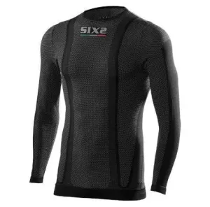 SIX2 TS2 Long-Sleeve Black 2XL Camisa funcional para moto