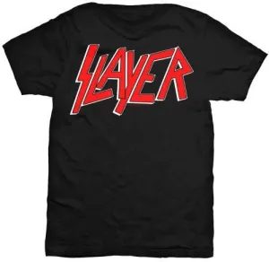 Slayer Camiseta de manga corta Classic Logo Hombre Black M
