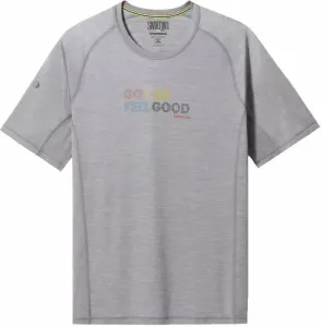 Smartwool Men's Active Ultralite Graphic Short Sleeve Tee Light Gray Heather S Camiseta