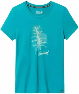 Smartwool Women’s Sage Plant Graphic Short Sleeve Tee Slim Fit Deep Lake M Camisa para exteriores