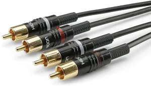 Sommer Cable Basic HBP-C2-0090 0,9 m Negro Cable de audio Hi-Fi