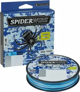 SpiderWire Stealth® Smooth8 x8 PE Braid Blue Camo 0,14 mm 16,5 kg-36 lbs 150 m
