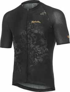 Spiuk Top Ten Star Jersey Short Sleeve Black L Maillot de ciclismo