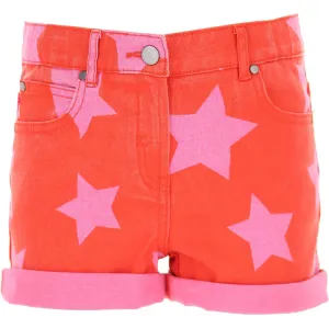 Stella Mccartney Girls Star Print Shorts Red 6Y