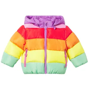 Stella Mccartney Baby Girls Rainbow Puffer Jacket Multi Coloured 24M