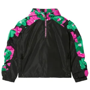 Stella Mccartney Girls Shoulder Design Half Zip Sports Jacket Black 12Y