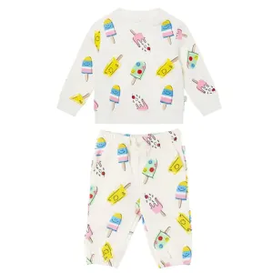 Stella Mccartney Baby Girls Lolly Print Sweater and Pants Set White 24M