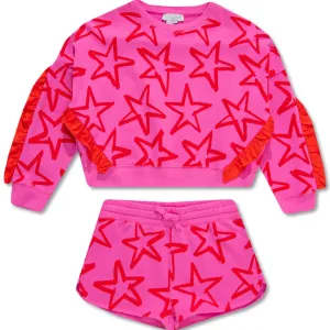 Stella Mccartney Girls Organic Sweater and Pants Set Pink 10Y