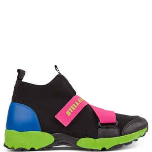 Stella Mccartney Girls Sock Sneakers Black EU 32 #384193